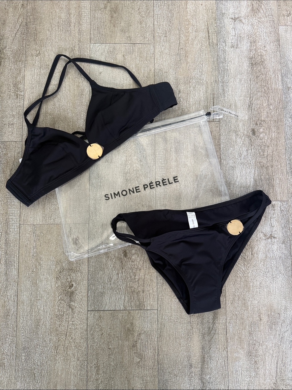 Simone Pérèle - Black Classic Two-Piece Swim set